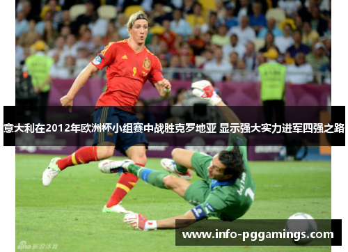 意大利在2012年欧洲杯小组赛中战胜克罗地亚 显示强大实力进军四强之路